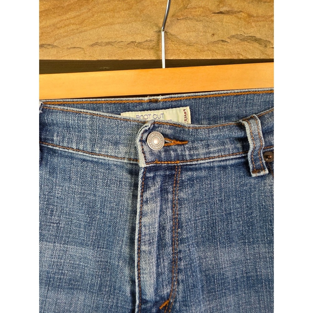 Levis 515 Boot Cut Jeans Womens 14M Medium Wash Blue Stretch Denim 515-0218 - Picture 2 of 10